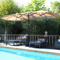 PHI VILLA 13ft 11-Color Double-Sided Outdoor Large Umbrella