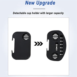 Patio Padded Oversize Recliner Zero Gravity Chair with Cup Holder