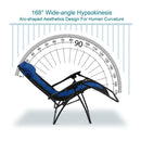 PHI VILLA Padded Zero Gravity Chair Adjustable Recliner With Cup Holder