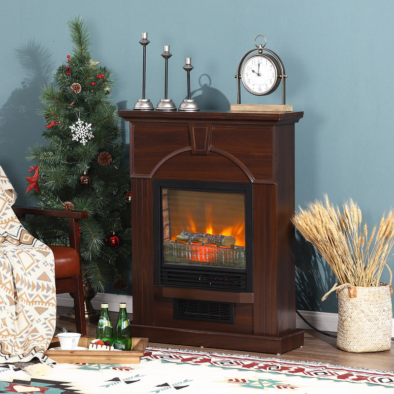 PHI VILLA 28/32 inch Freestanding Convergent Electric Fireplace Heater