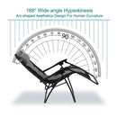 PHI VILLA Padded Zero Gravity Chair Adjustable Recliner With Cup Holder