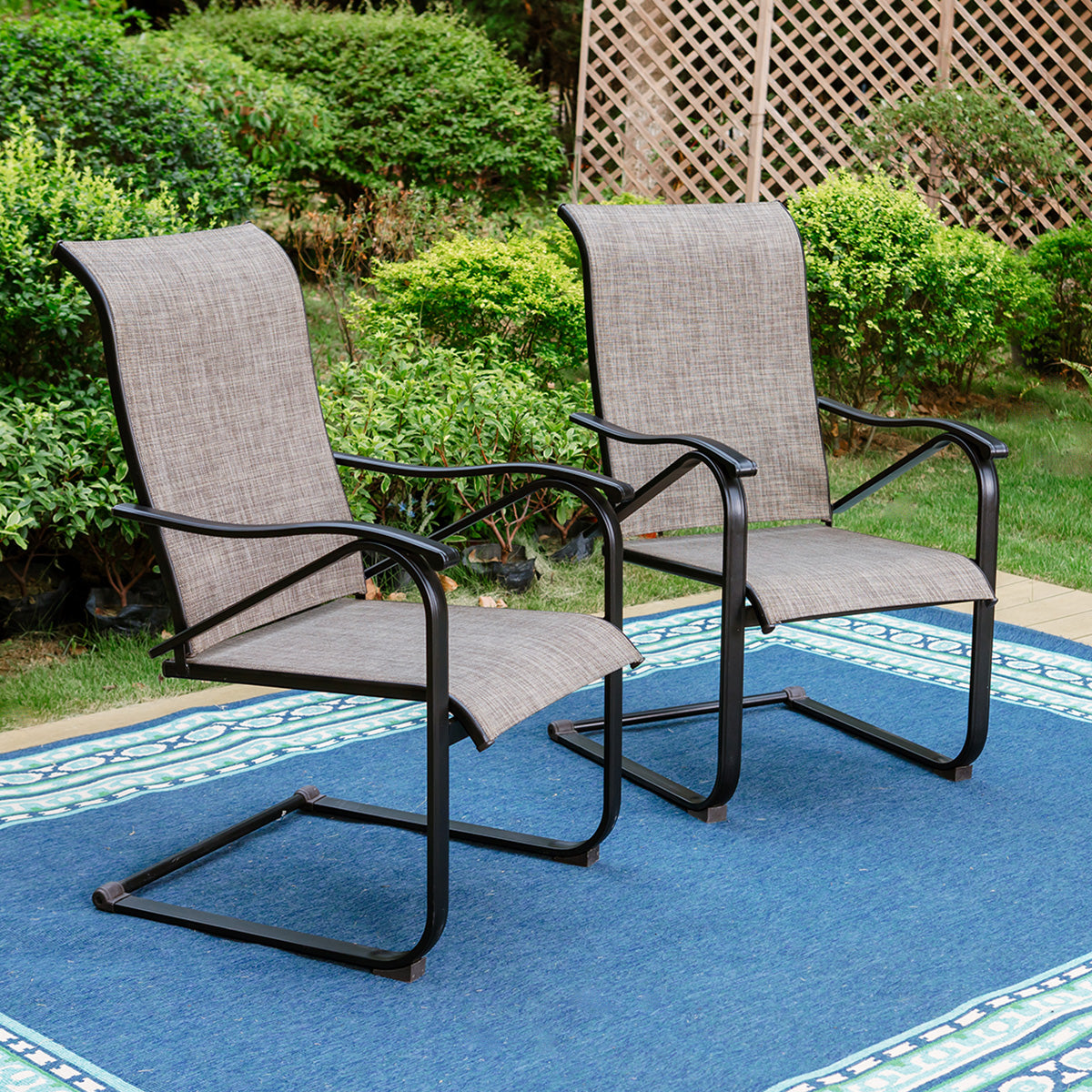 Spring chair patio set hotsell