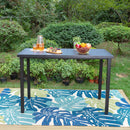 Phi Villa 56" Pub Rectangular Steel Bar High Table