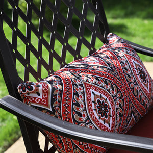 Outdoor Bohemian Swivel Bar Stools Set for Garden, Bar-PHI VILLA