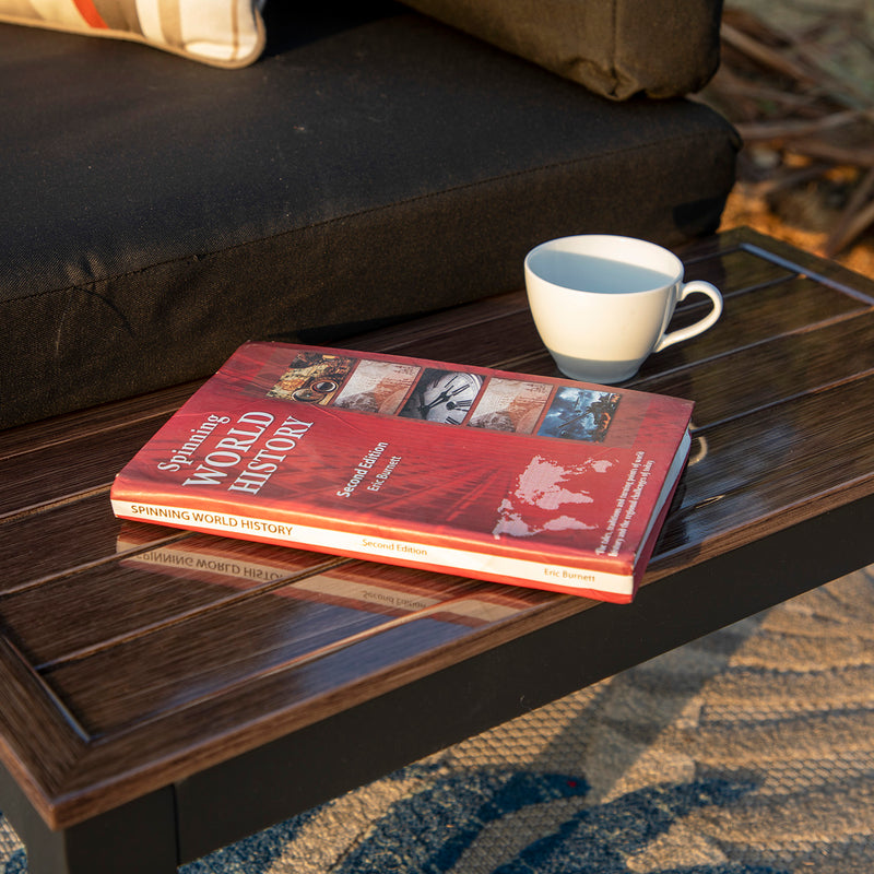 Phi Villa Outdoor Aluminum Sectional Sofa Set with Coffee Table