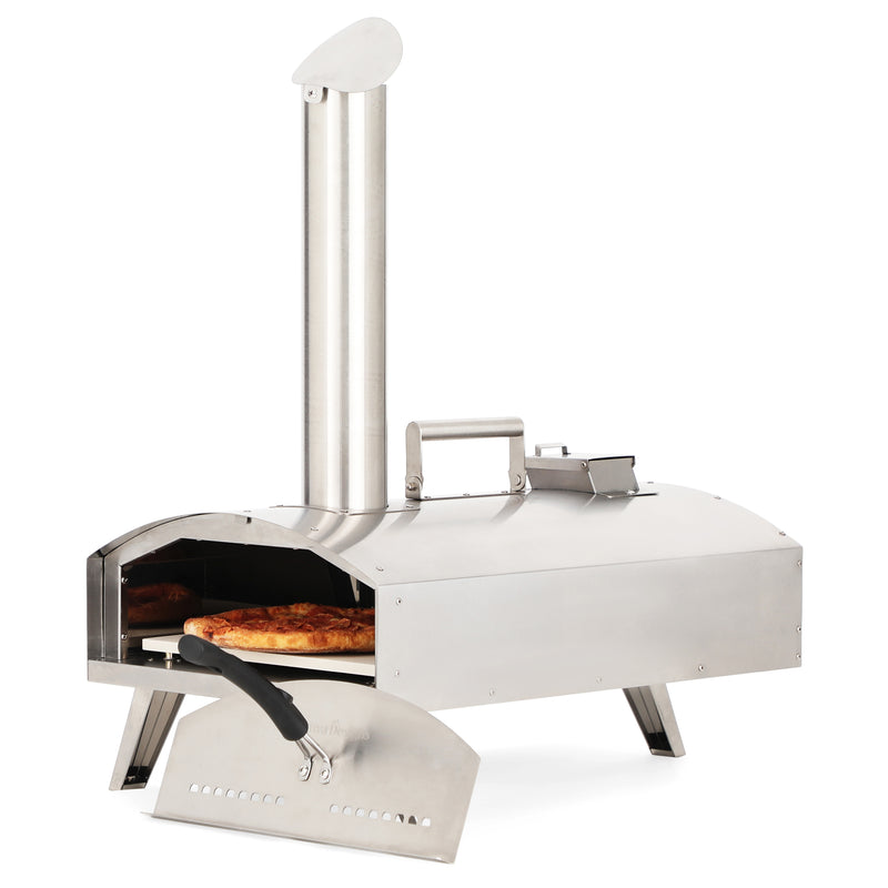 Captiva Designs Portable Wooden Pellet Stainless Steel Pizza Oven