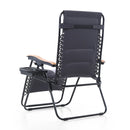 PHI VILLA Oversize Padded Adjustable Zero Gravity Chair with Cup Holder