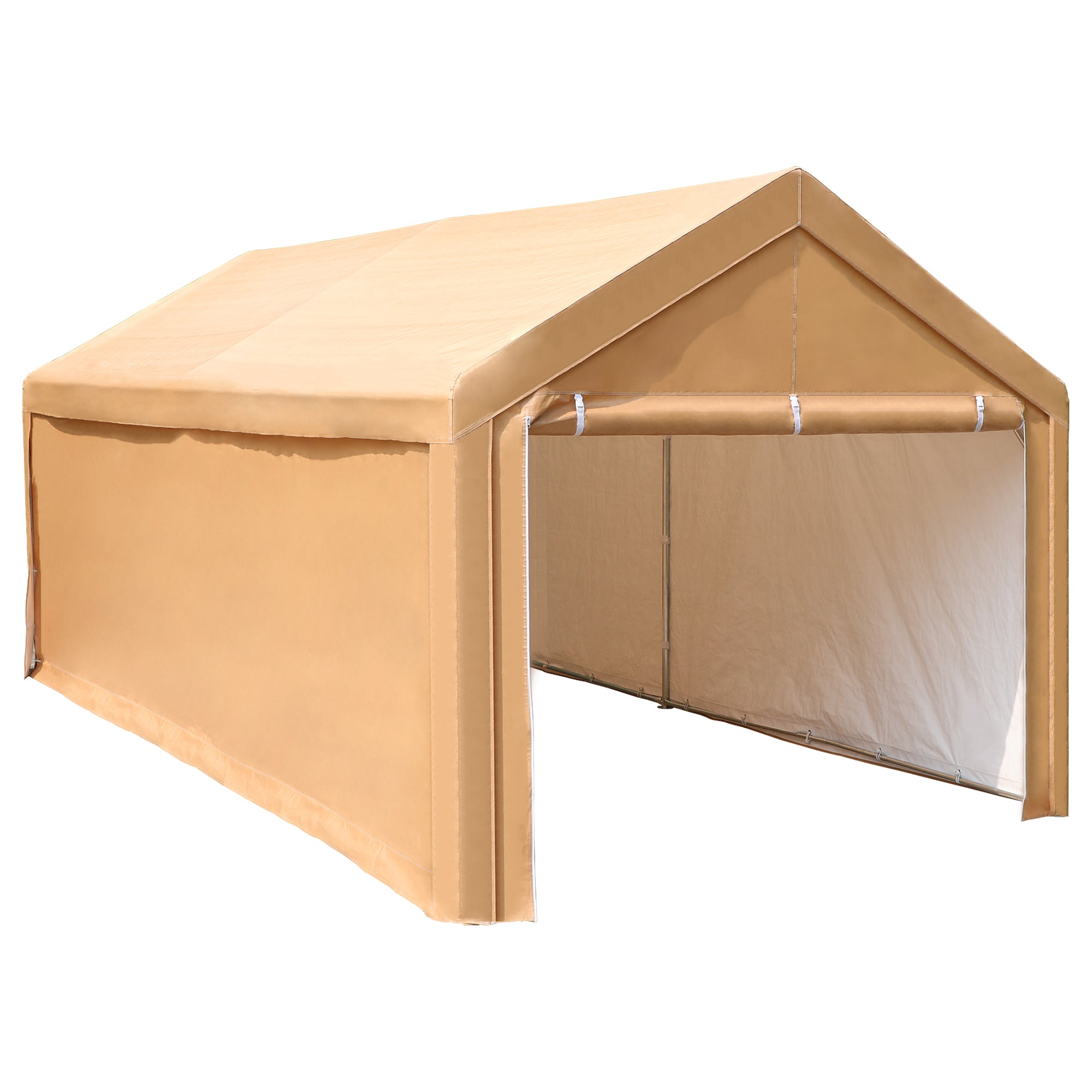 PHI VILLA 10x20 ft Heavy Duty Carport Canopy Instant Garage with Remov