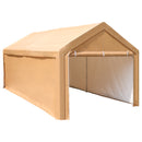PHI VILLA 10x20 ft Heavy Duty Carport Canopy Instant Garage with Removable Sidewalls and Doors