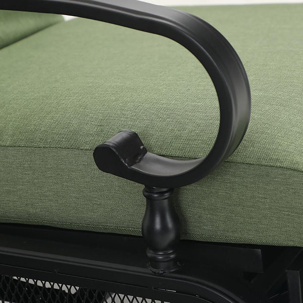 Patio Lounge Chair Adjustable Metal Relaxing Recliner