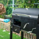 Outdoor Charcoal Grill Double-door with Liftable Charcoal Trays-Captiva Designs