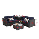 Cheap Patio Wicker Sectional Sofa Set on Clearance Sale