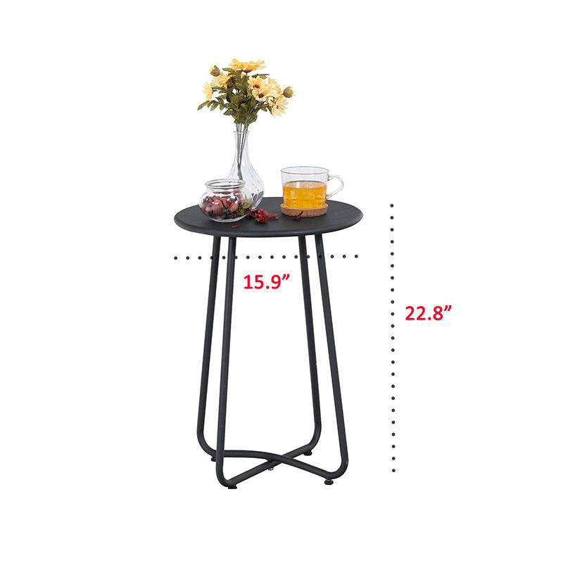 PHI VILLA 5-Piece Patio Rattan Conversation Set With Ottomans & Table
