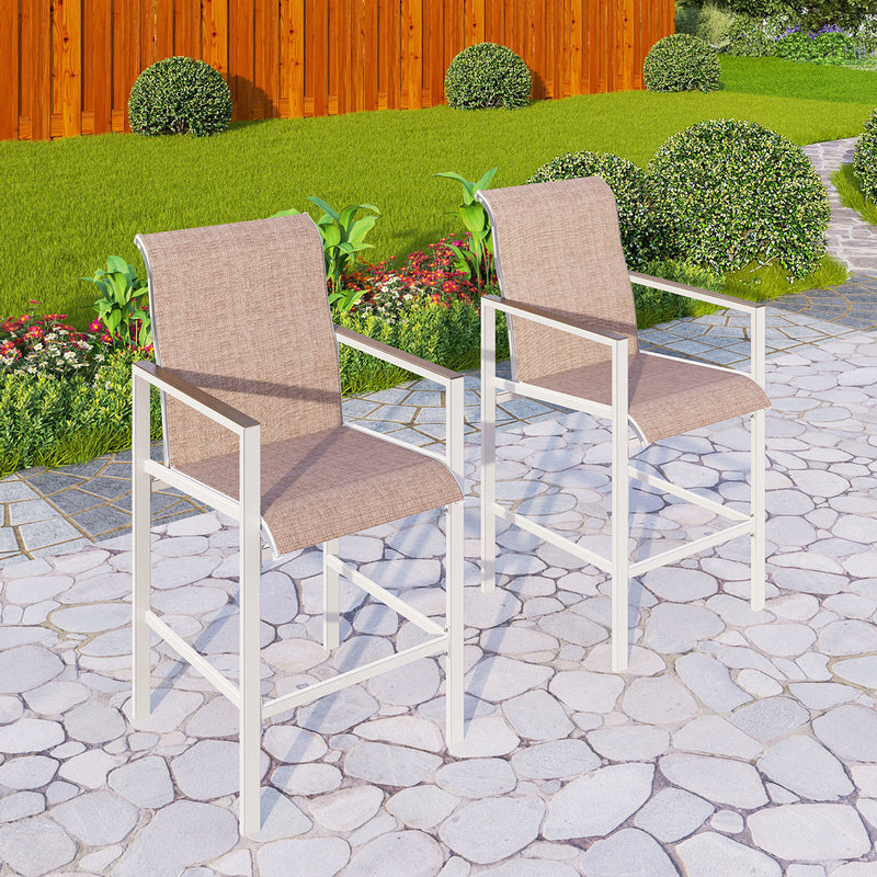 PHI VILLA Outdoor 5-Piece Steel Bar Set