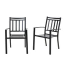 Patio Stackable Dining Chairs for Deck,Backyard PHI VILLA
