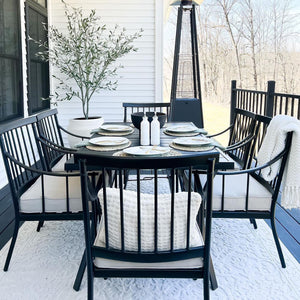 Linea 7-Piece Patio Dining Set with Rectangle Table