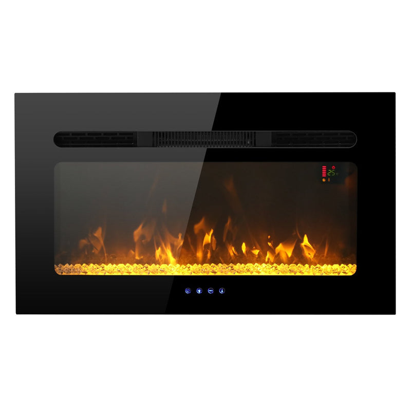 PHI VILLA Recessed/Insert & Wall Mounted Electric Fireplace,1500W