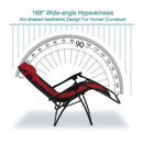 PHI VILLA Padded Zero Gravity Chair Adjustable Recliner With Cup Holder