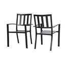 Patio Stackable Dining Chairs for Deck,Backyard PHI VILLA