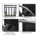 PHI VILLA 7-Piece Outdoor Patio Dining Set With Steel Panel Table and 6 Swivel Chairs