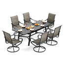 7/9-Piece Outdoor Dining Set with Extendable Table for Multiple Uses PHI VILLA